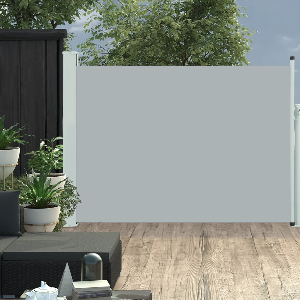 Patio Retractable Side Awning 100x500 cm Grey - Sid & Sam