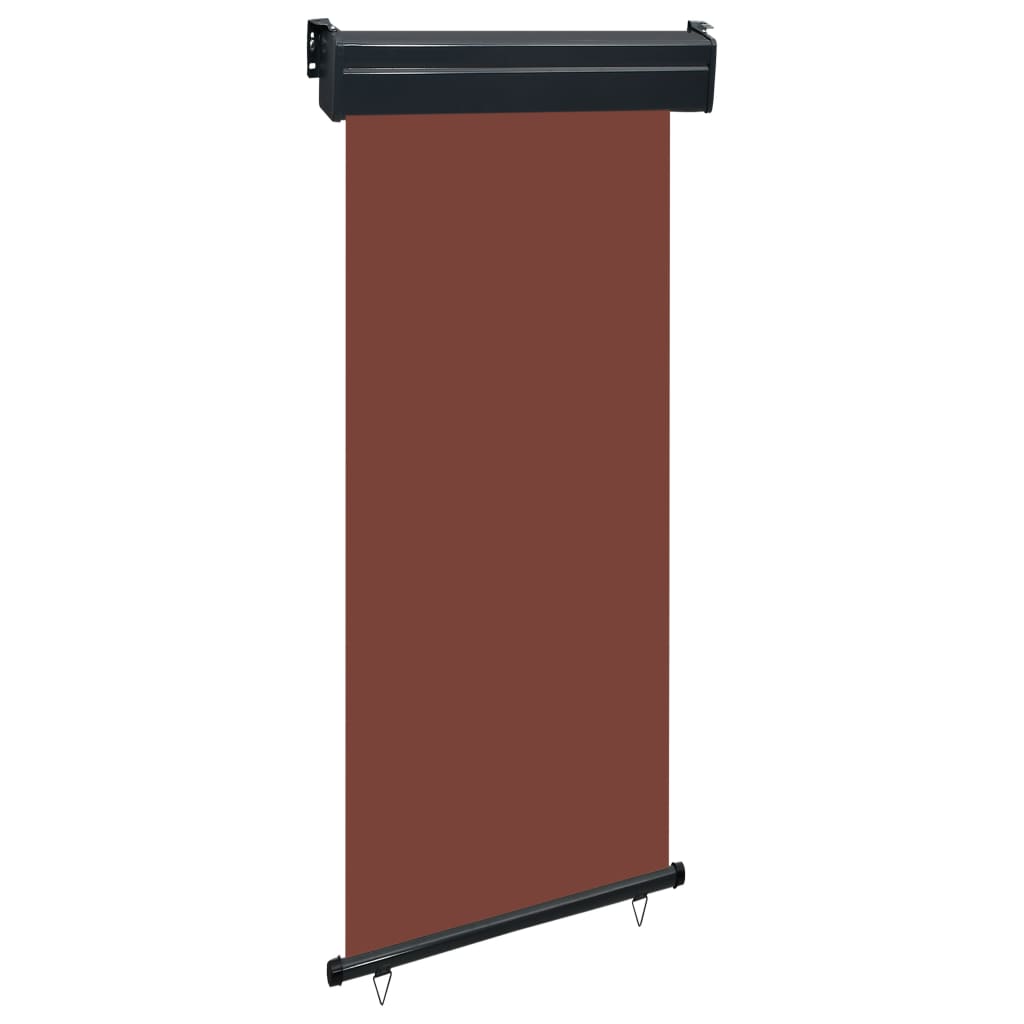 Balcony Side Awning 85x250 cm Brown - All Things Good
