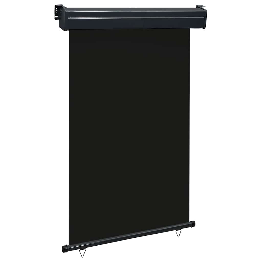 Balcony Side Awning 125x250 cm Black - Discount Dealers