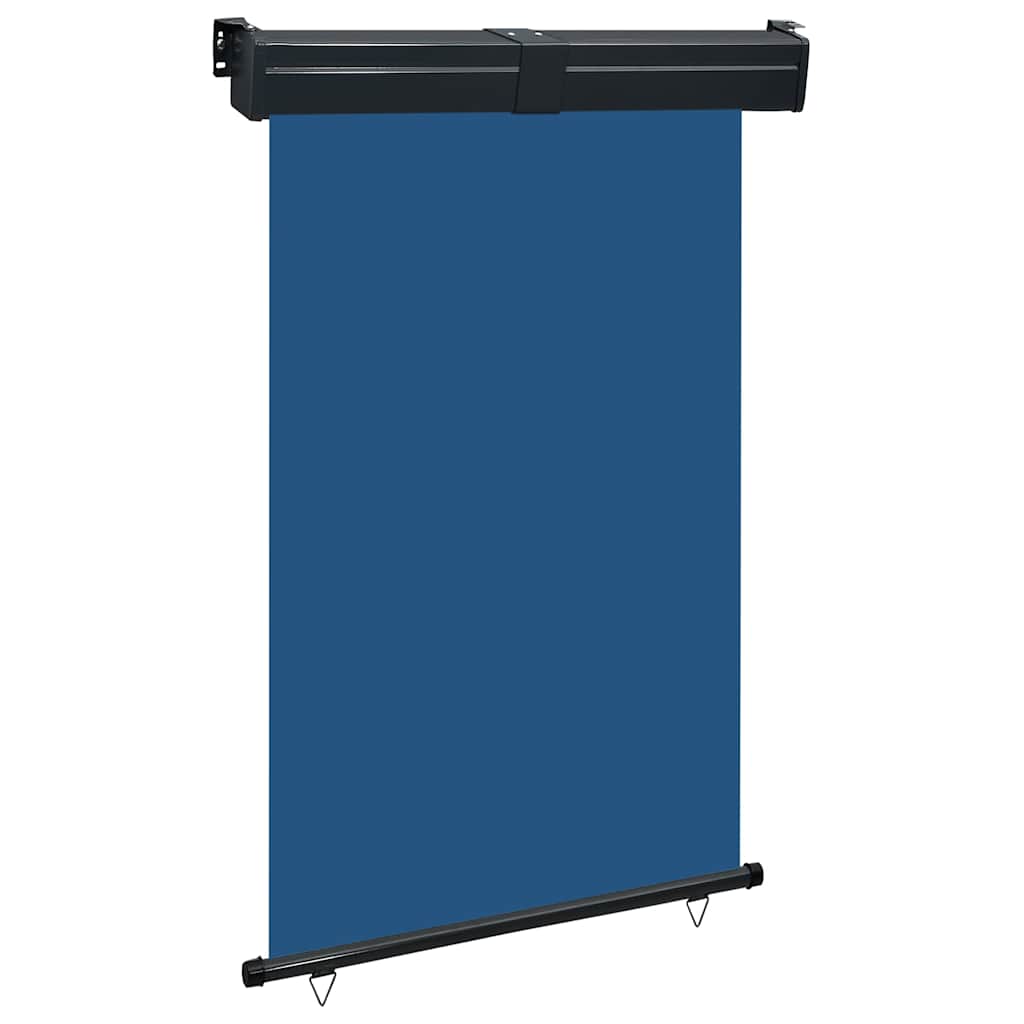 Balcony Side Awning 125x250 cm Blue - Discount Dealers