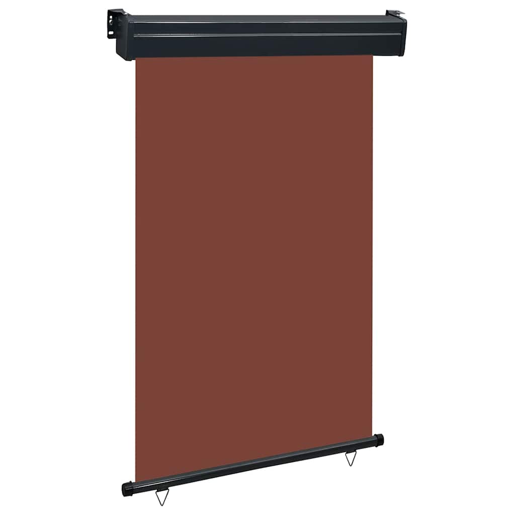 Balcony Side Awning 125x250 cm Brown - Discount Dealers
