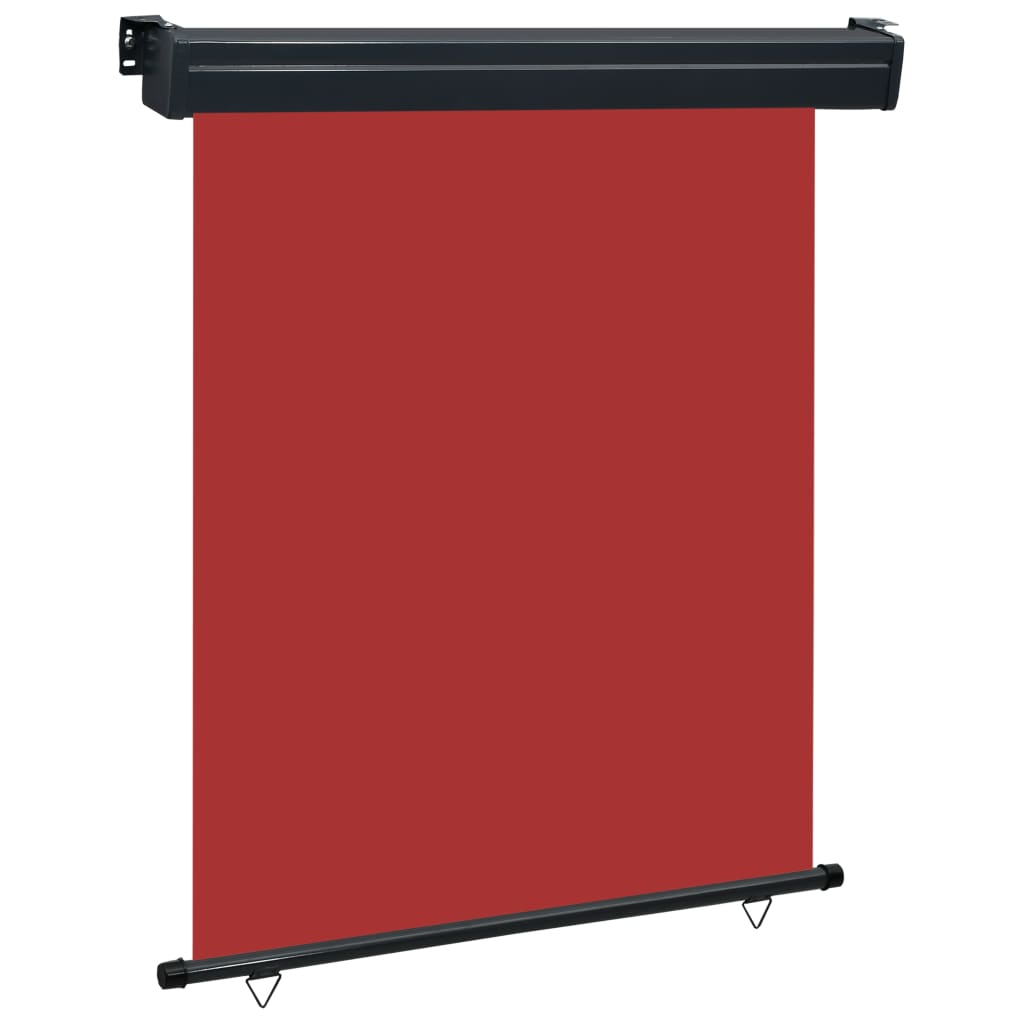 Balcony Side Awning 140x250 cm Red - Design Hut