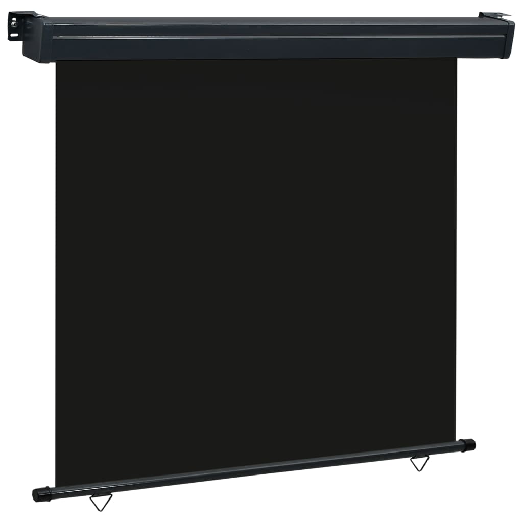 Balcony Side Awning 160x250 cm Black - All Things Good