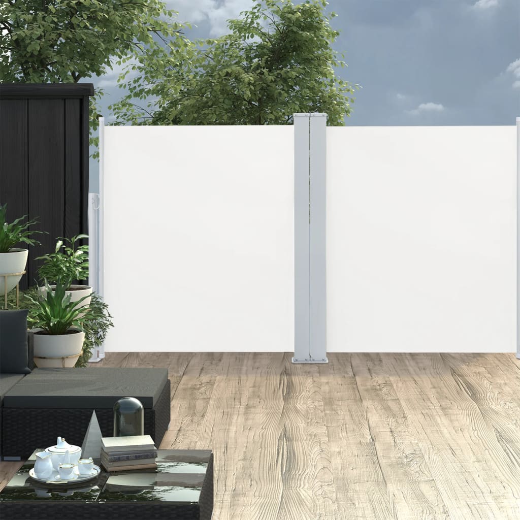 Retractable Side Awning Cream 140x600 cm - Decor Base