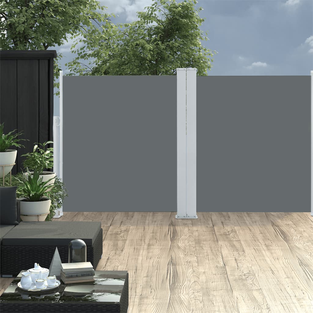 Retractable Side Awning Anthracite 140x600 cm - Sid & Sam
