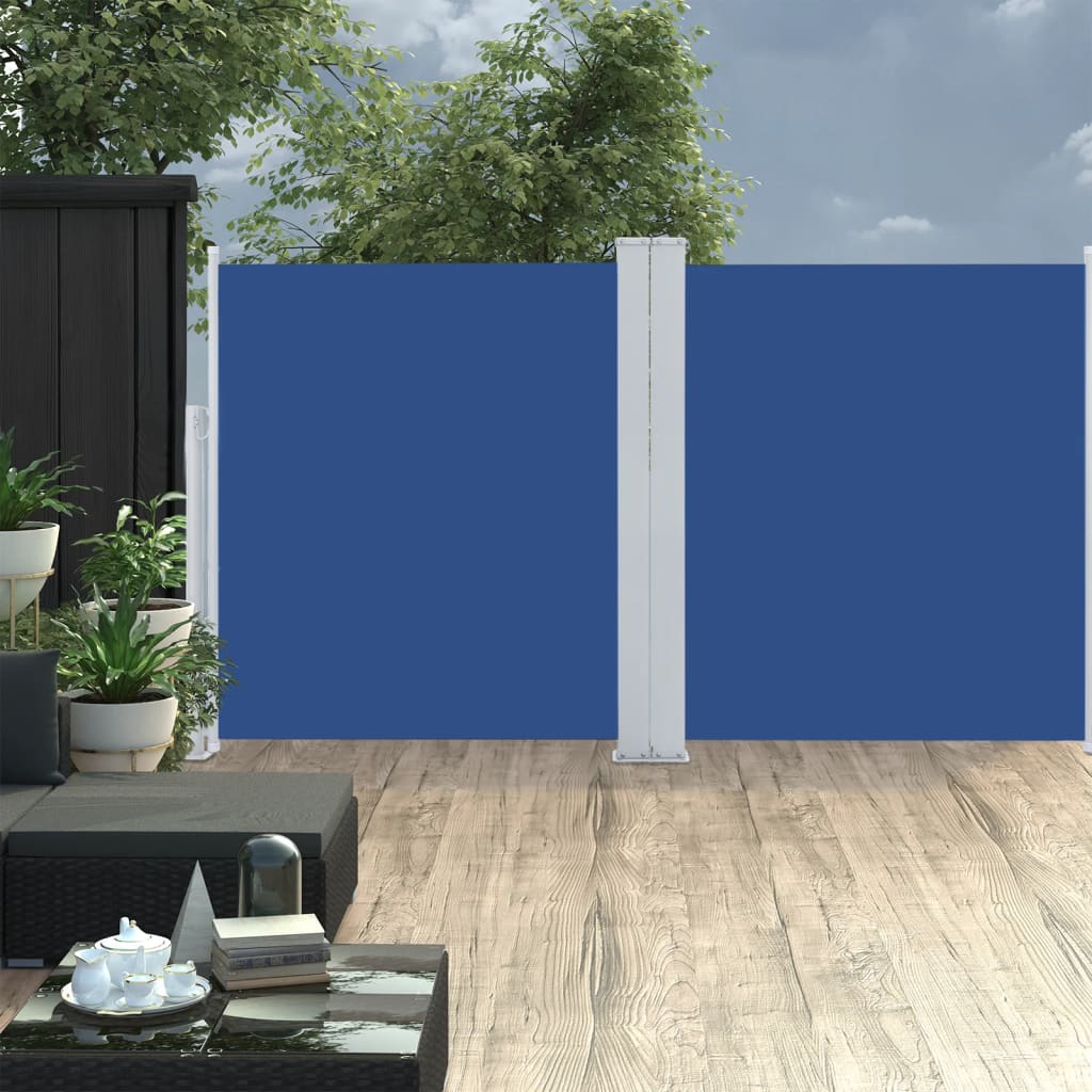 Retractable Side Awning Blue 140x600 cm - Millennium Furniture