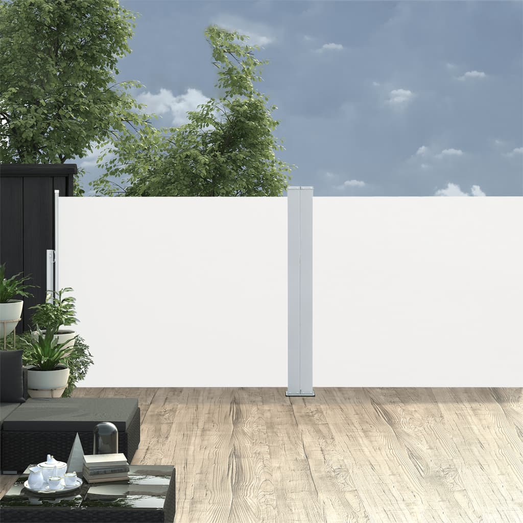 Retractable Side Awning Cream 140x1000 cm - Direct Imports