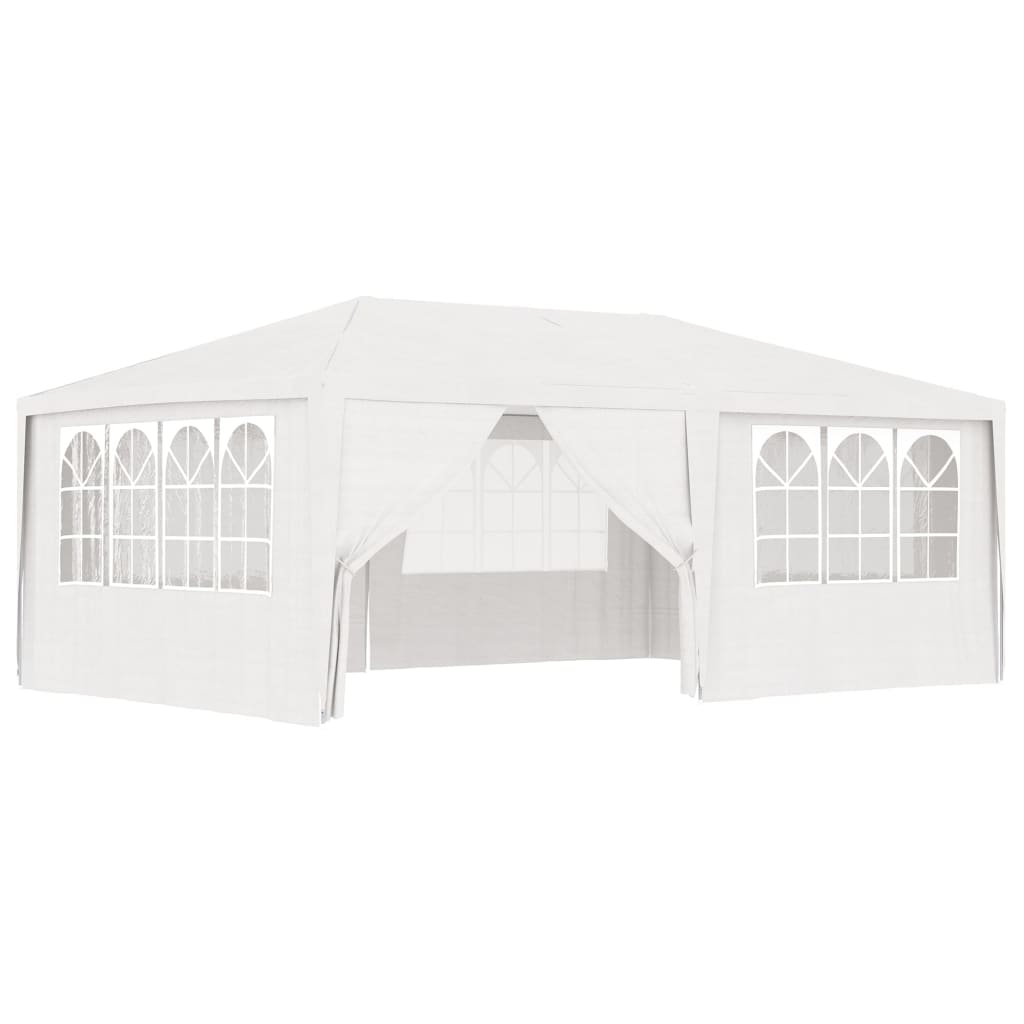 Professional Party Tent with Side Walls 4x6 m White 90 g/m? - Tyrell & Tyrell