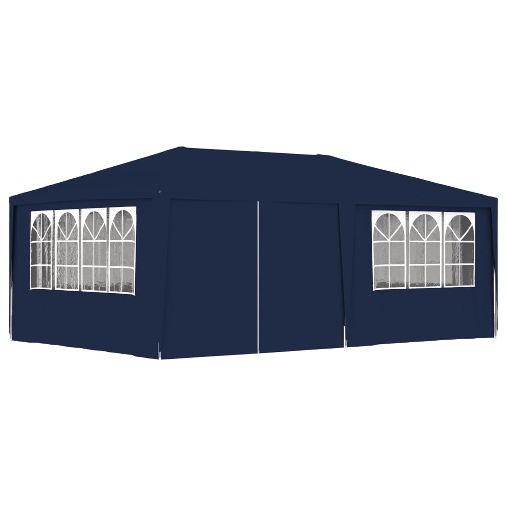 Professional Party Tent with Side Walls 4x6 m Blue 90 g/m? - Unbeatable Bargains
