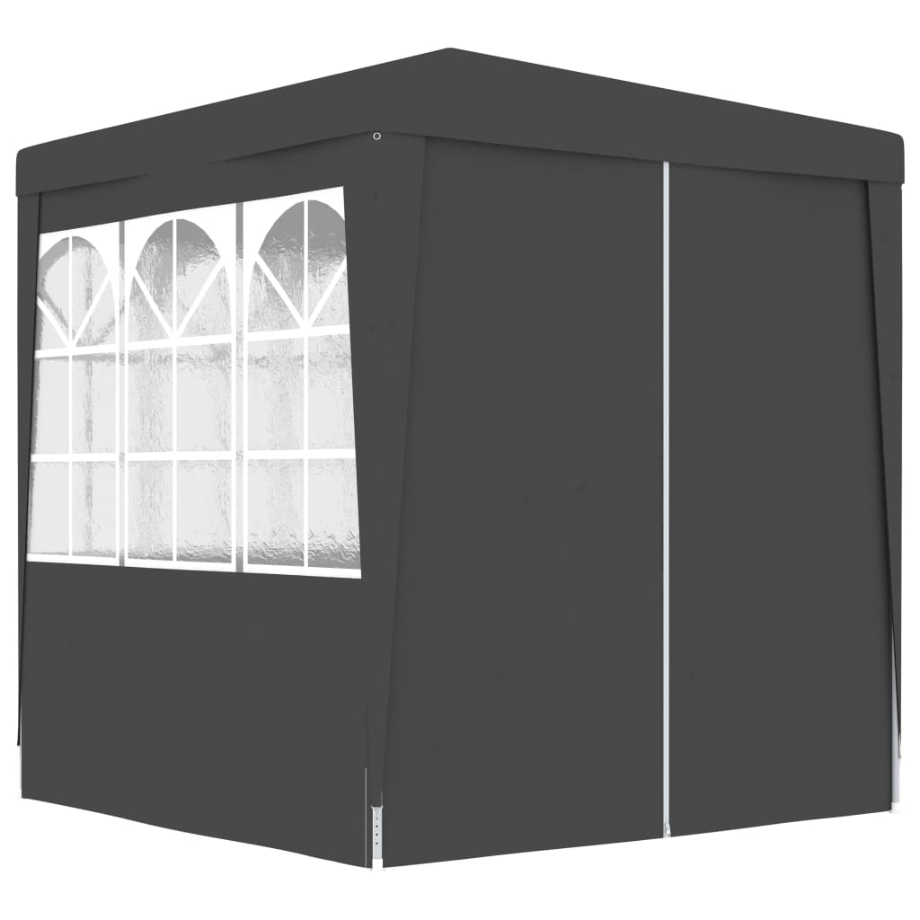 Professional Party Tent with Side Walls 2x2 m Anthracite 90 g/m? - The Home Maker