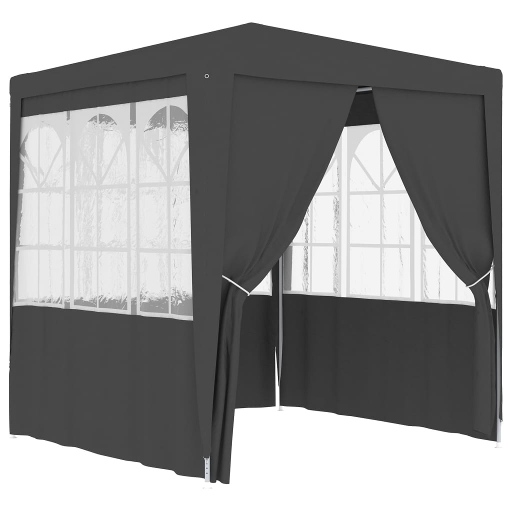 Professional Party Tent Side Walls 2.5x2.5 m Anthracite 90 g/mÂ² - Tyrell & Tyrell