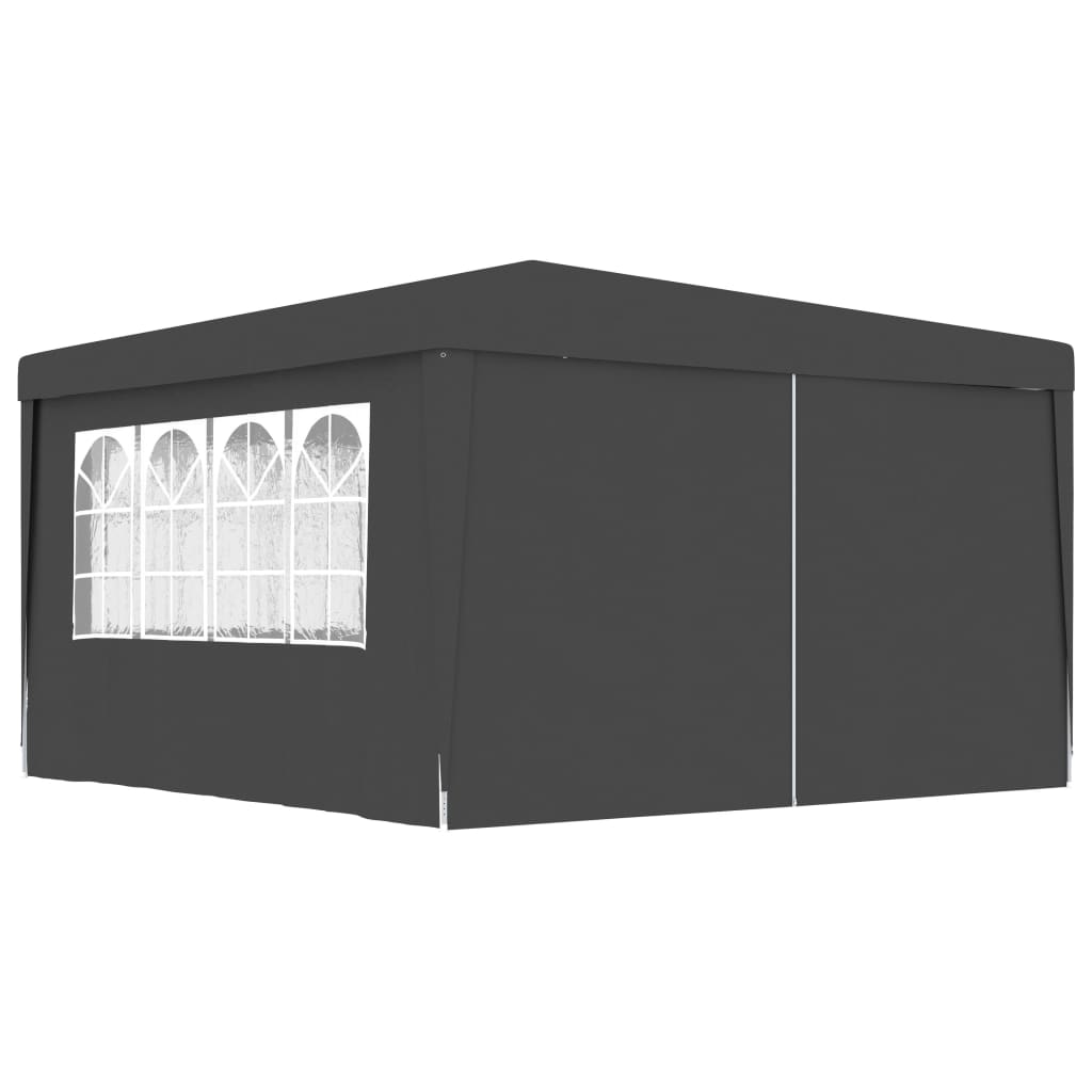 Professional Party Tent with Side Walls 4x4 m Anthracite 90 g/m? - All Things Good