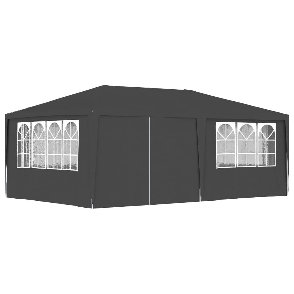Professional Party Tent with Side Walls 4x6 m Anthracite 90 g/m? - Direct Imports
