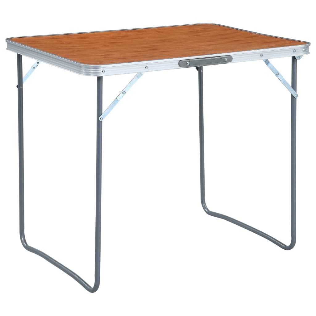 Foldable Camping Table with Metal Frame 80x60 cm - Sid & Sam