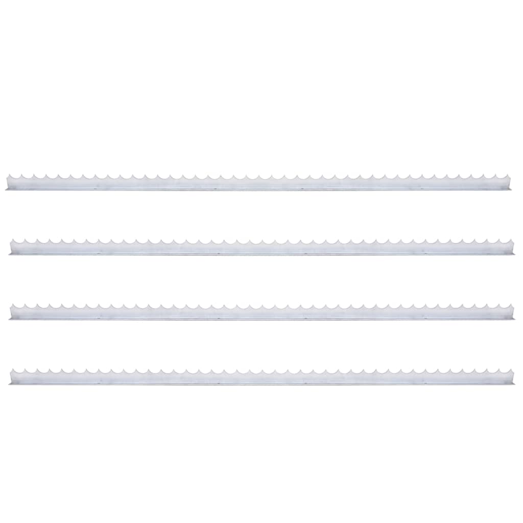 Wall Spikes 4 pcs 1 m Galvanised Steel - Unbeatable Bargains