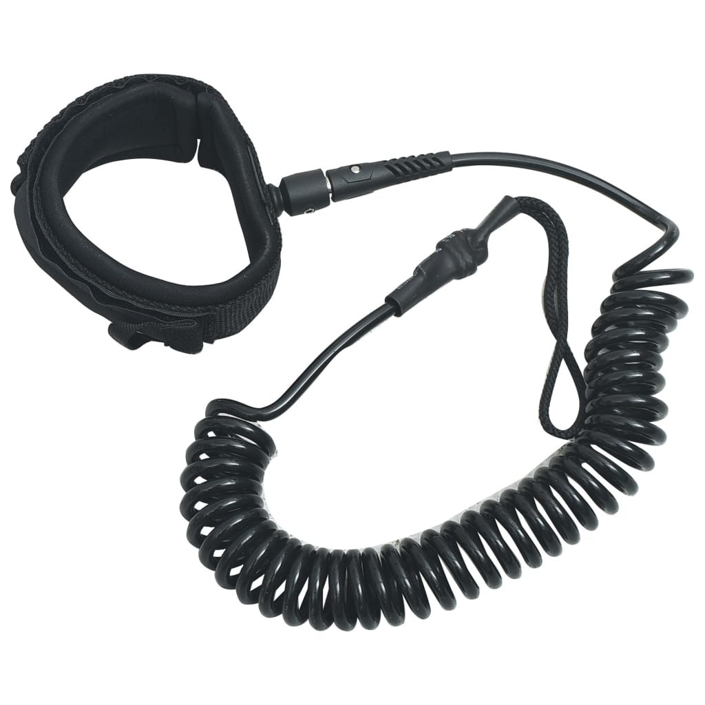 SUP Coiled Leash Black 10 inch - Unbeatable Bargains