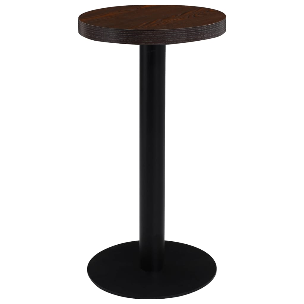 Bistro Table Dark Brown 40 cm MDF - Millennium Furniture