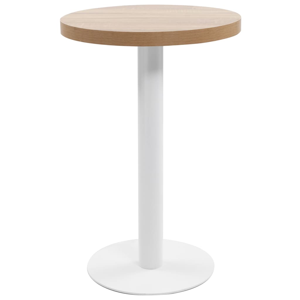 Bistro Table Light Brown 50 cm MDF - Merkel Designers