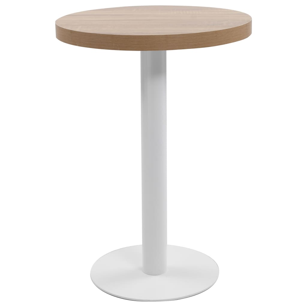 Bistro Table Light Brown 60 cm MDF - Merlin Deals