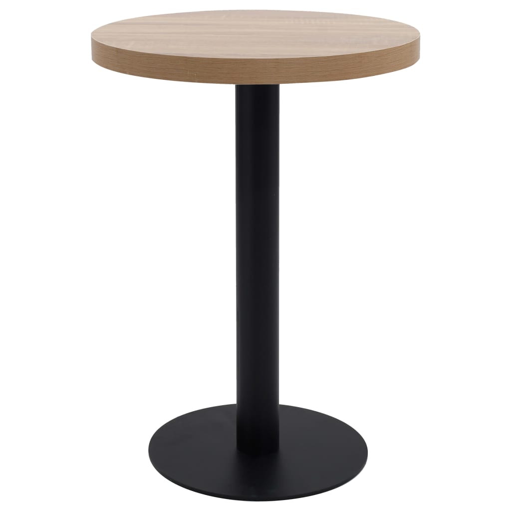 Bistro Table Light Brown 60 cm MDF - Tyrell & Tyrell