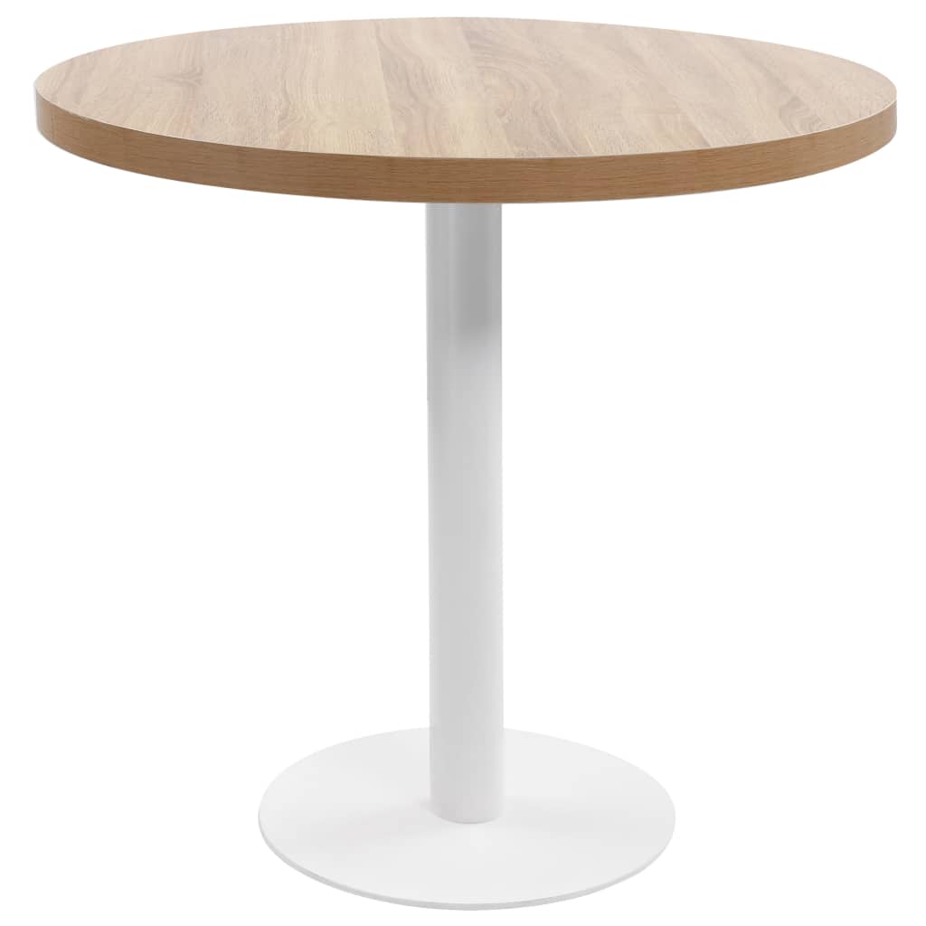 Bistro Table Light Brown 80 cm MDF - Brittle & Co