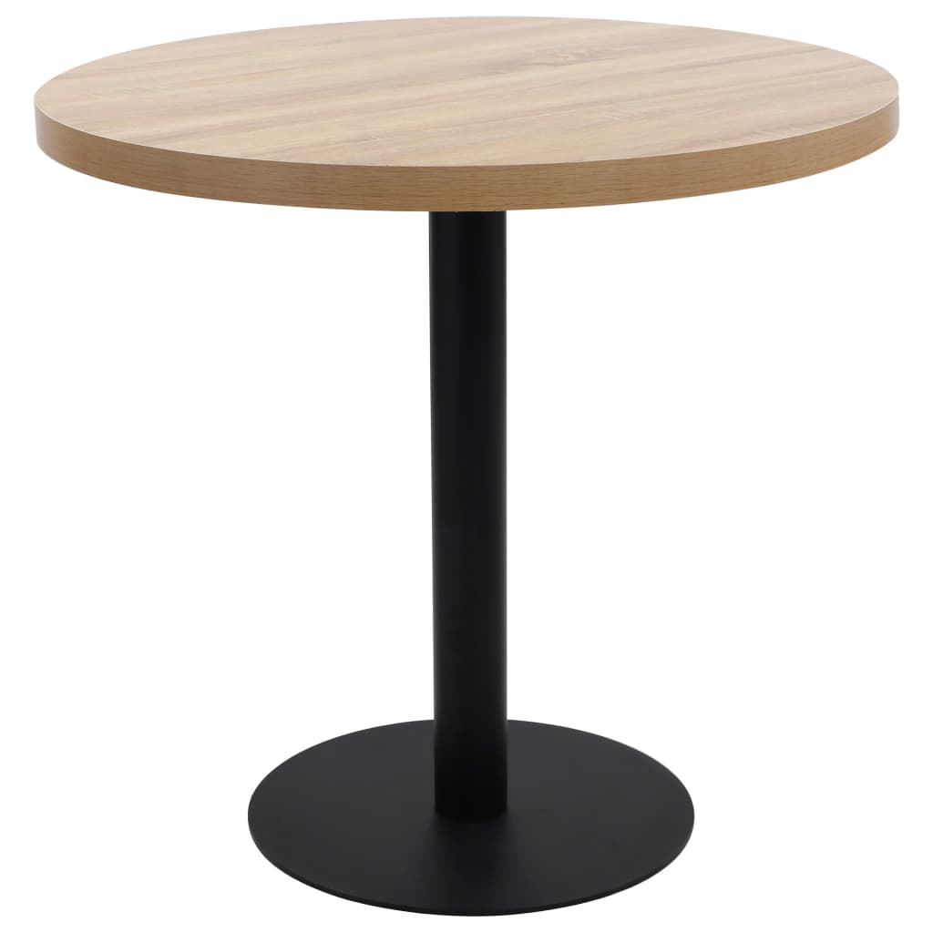 Bistro Table Light Brown 80 cm MDF - Casper Homes