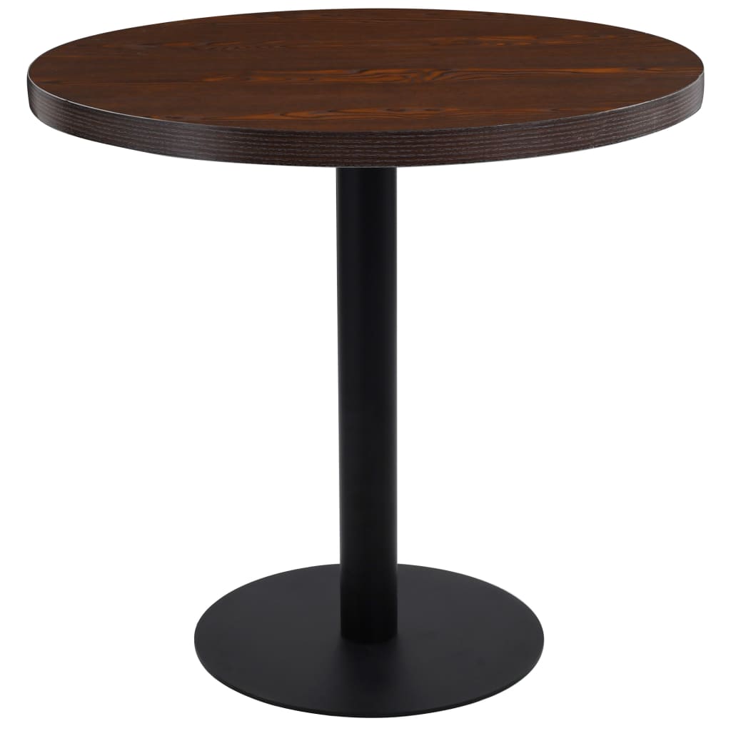 Bistro Table Dark Brown 80 cm MDF - All Things Good