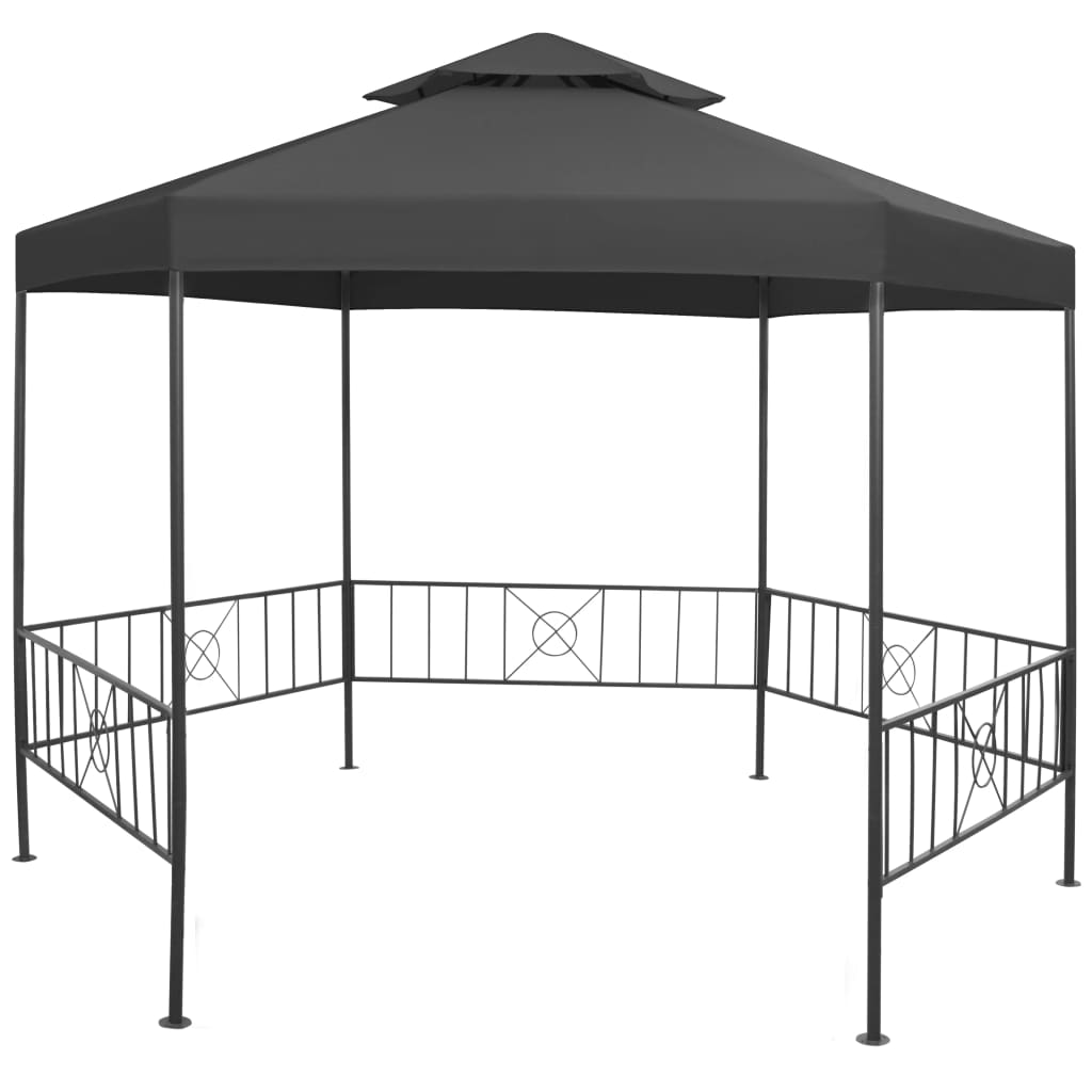 Garden Gazebo 323x275x265 cm Anthracite - Discount Dealers