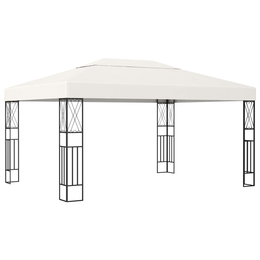 Gazebo 3x4 m Cream Fabric - Direct Imports