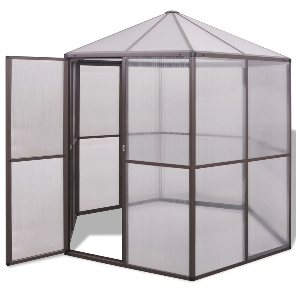 Greenhouse Aluminium 240x211x232 cm - Brittle & Co