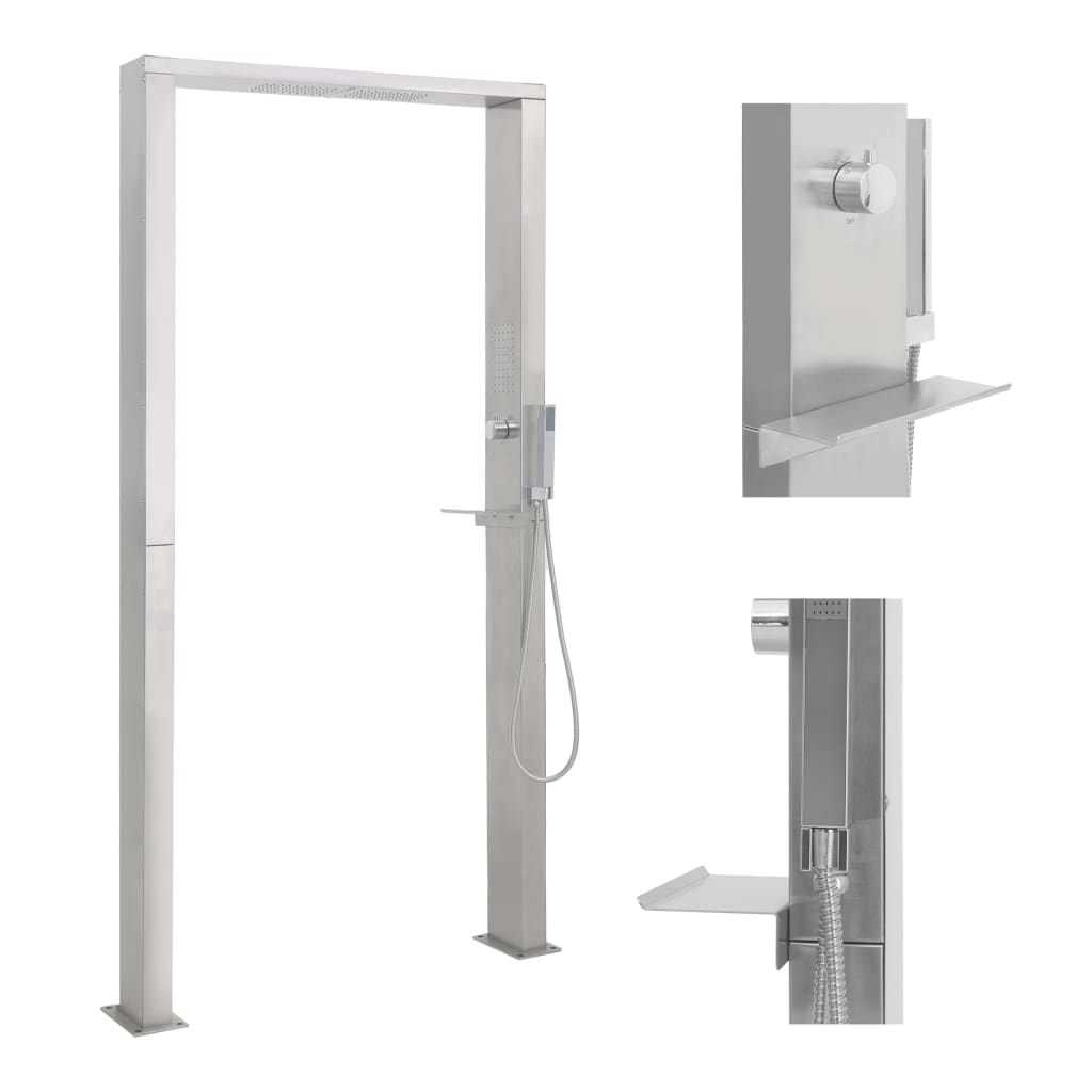 Outdoor Shower Stainless Steel Double Jets - Merkel Designers