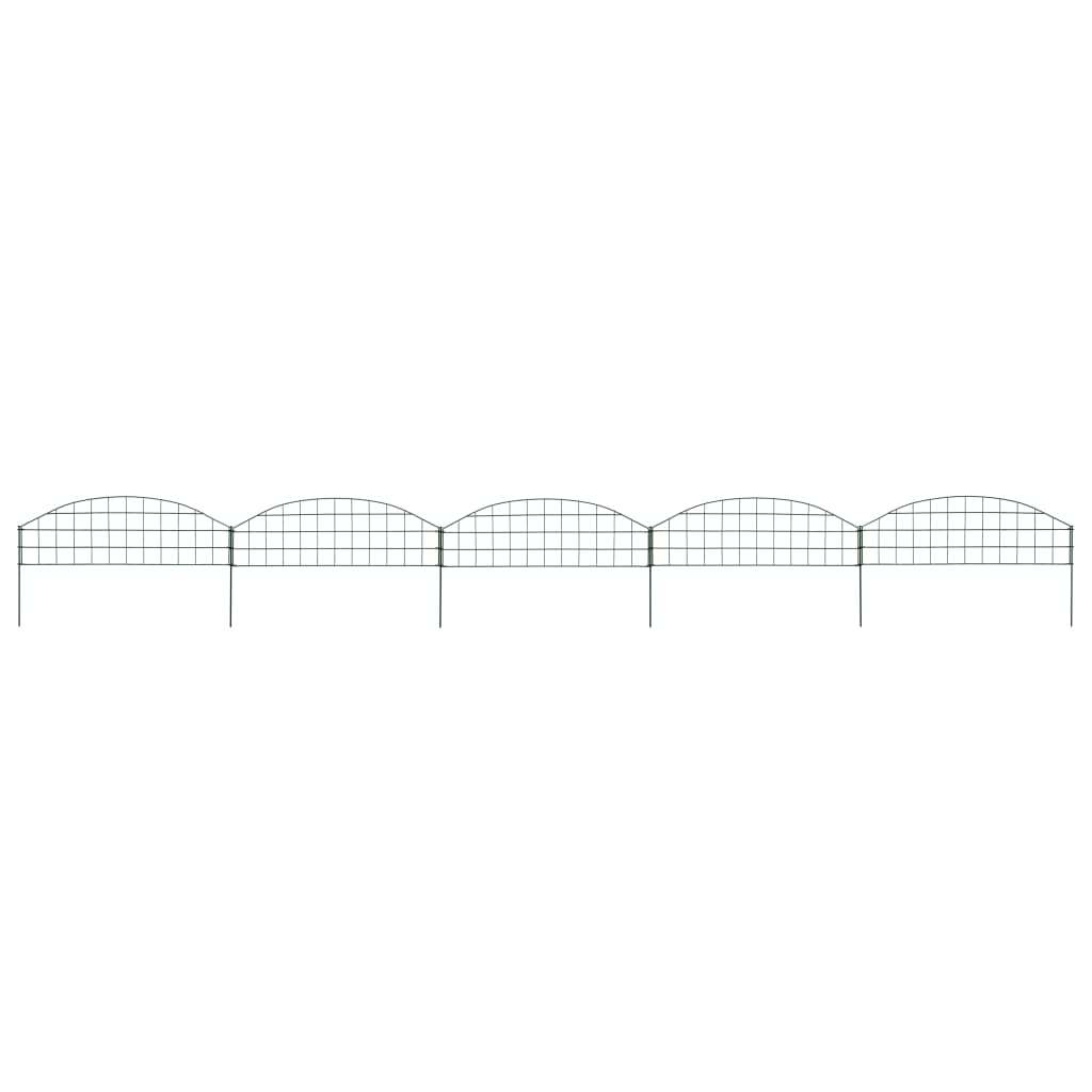 Arched Garden Fence Set 77.3x26 cm Green - Merkel Designers
