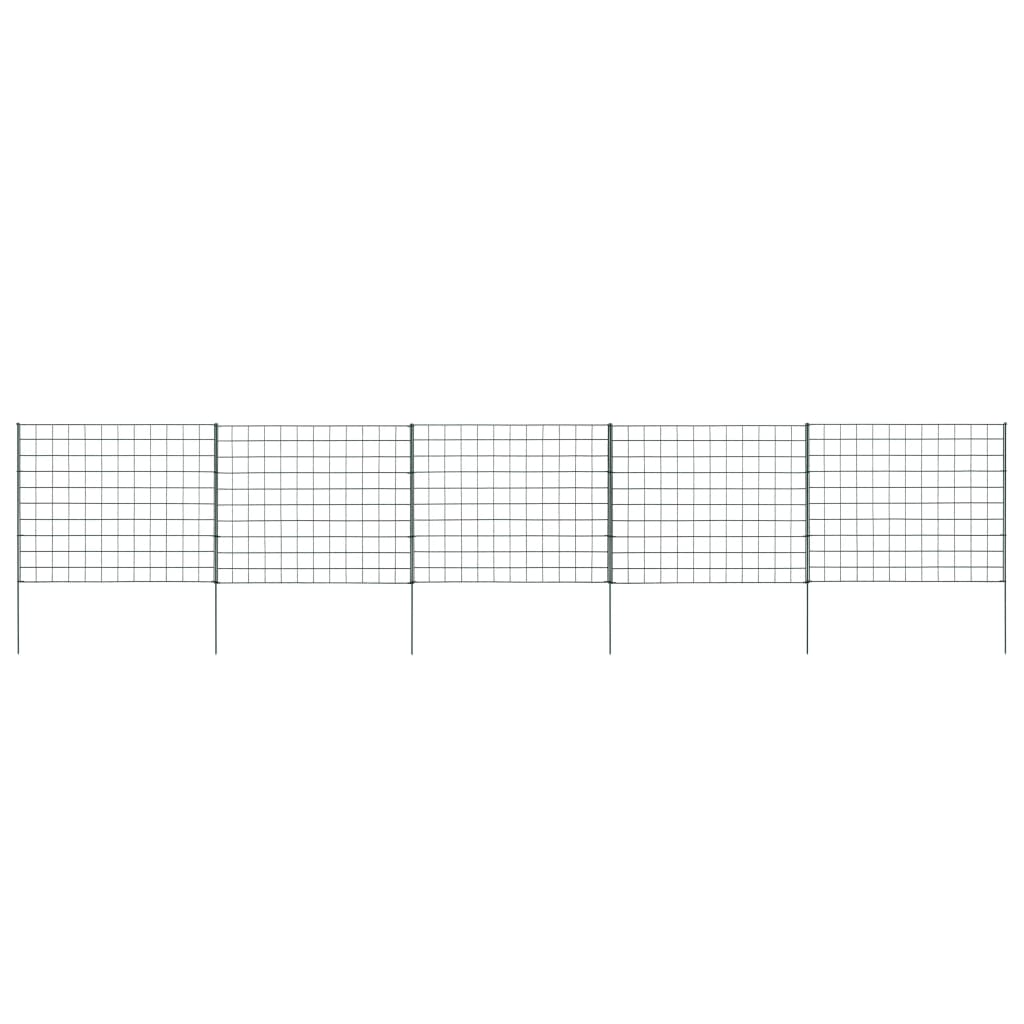 Garden Fence Set 77.5x64 cm Green - Decor Base