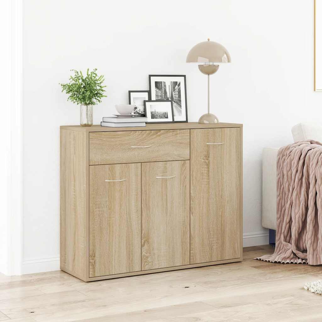 Sideboard Sonoma Oak 88x30x70 cm Engineered Wood - Direct Imports