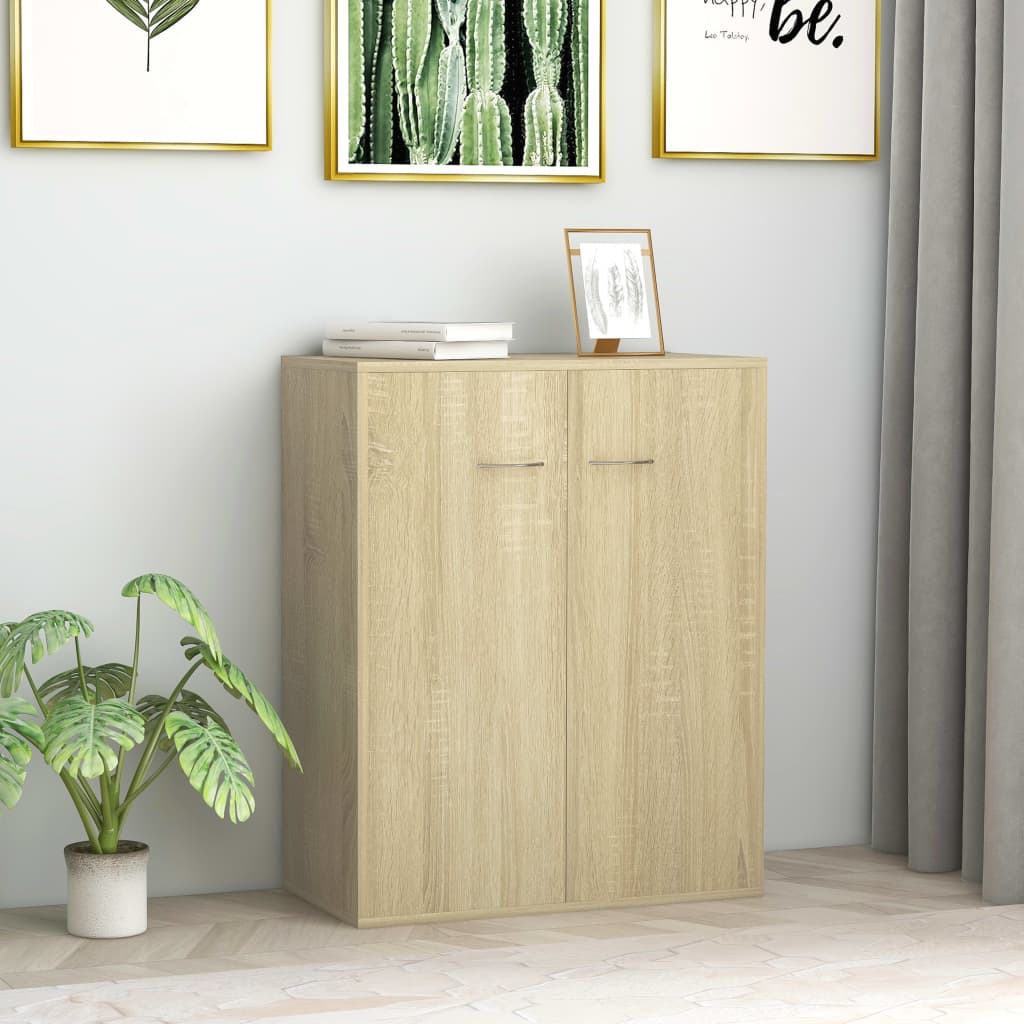 Sideboard Sonoma Oak 60x30x75 cm Engineered Wood - All Things Good