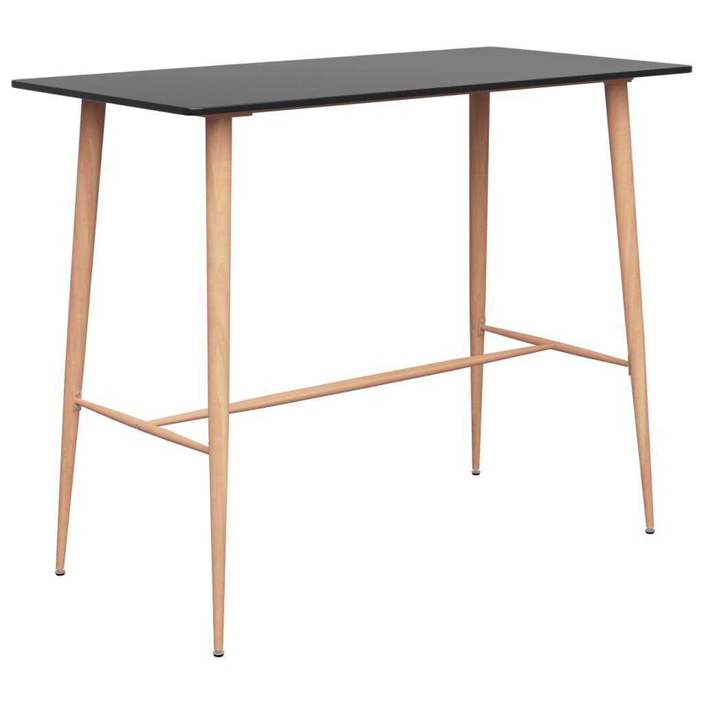 Bar Table Black 120x60x105 cm - The Home Maker