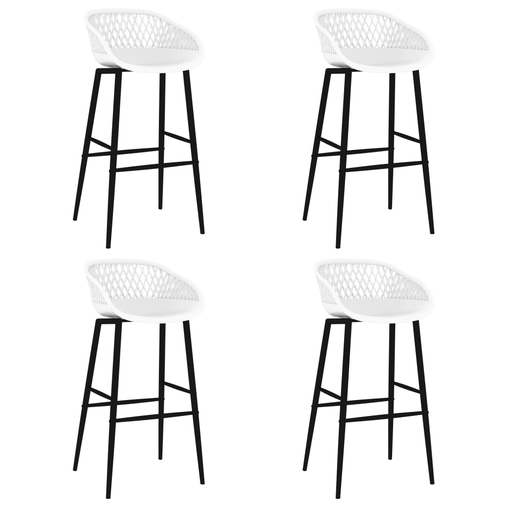 Bar Chairs 4 pcs White - Casper Homes