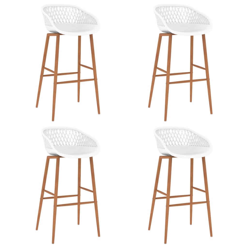 Bar Chairs 4 pcs White - Tyrell & Tyrell