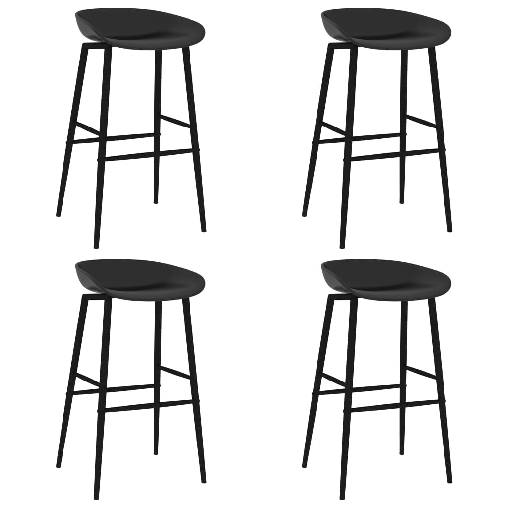 Bar Chairs 4 pcs Black - Tyrell & Tyrell
