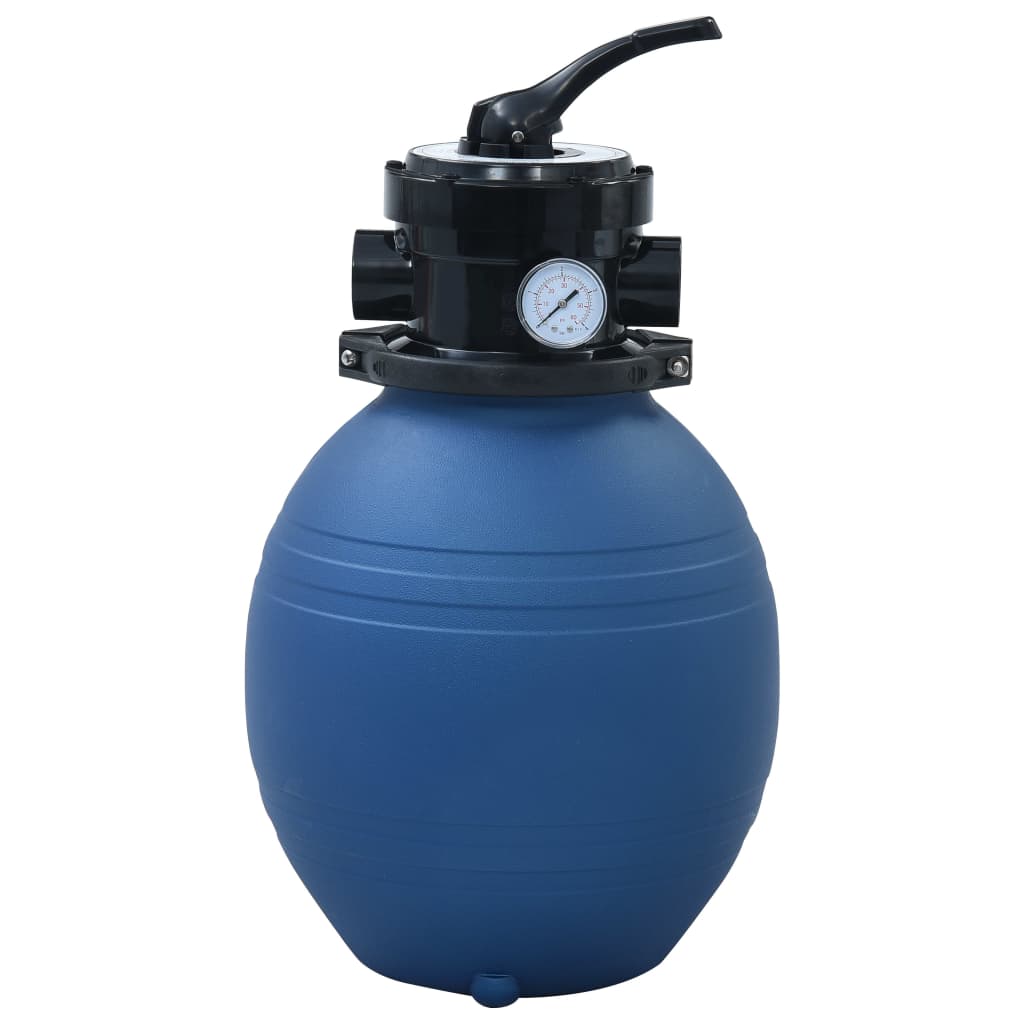 Pool Sand Filter with 4 Position Valve Blue 300 mm - Brittle & Co