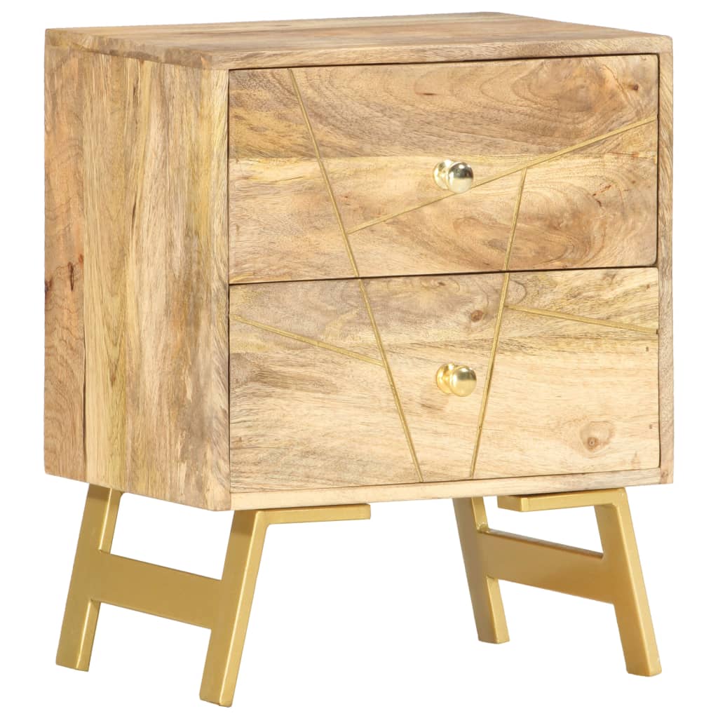 Bedside Cabinet 40x30x50 cm Solid Mango Wood - Casper Homes