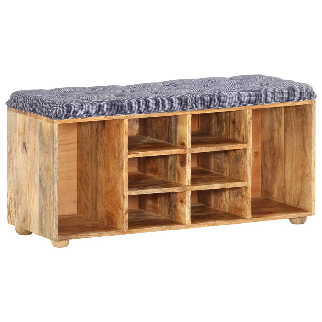 Hall Bench 100x35x47 cm Solid Mango Wood - Direct Imports