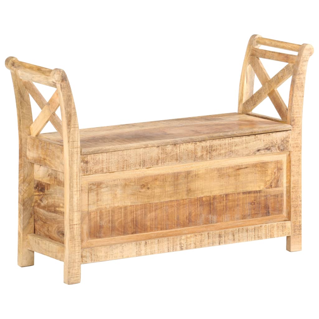 Hall Bench 103x33x72 cm Solid Mango Wood - Brittle & Co