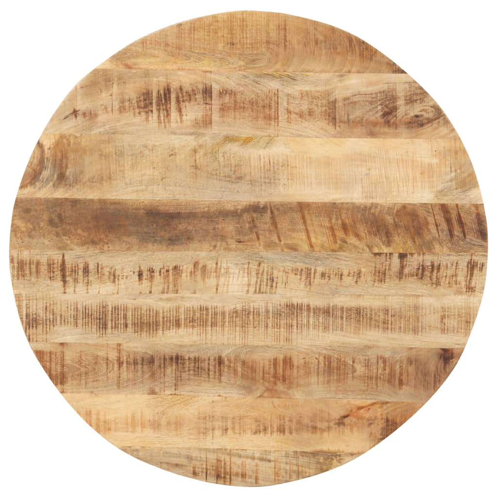 Table Top Solid Mango Wood Round 15-16 mm 80 cm - Direct Imports