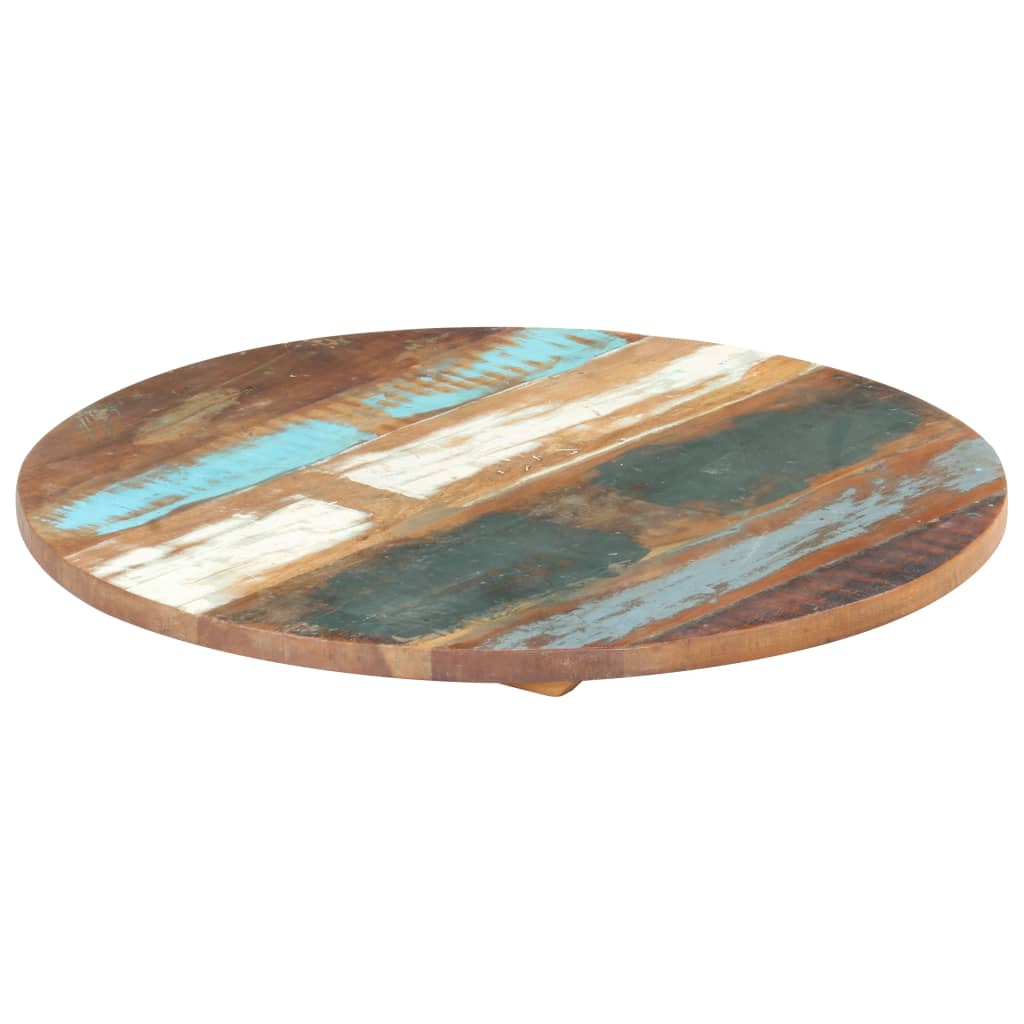 Round Table Top 40 cm 25-27 mm Solid Reclaimed Wood - Sid & Sam