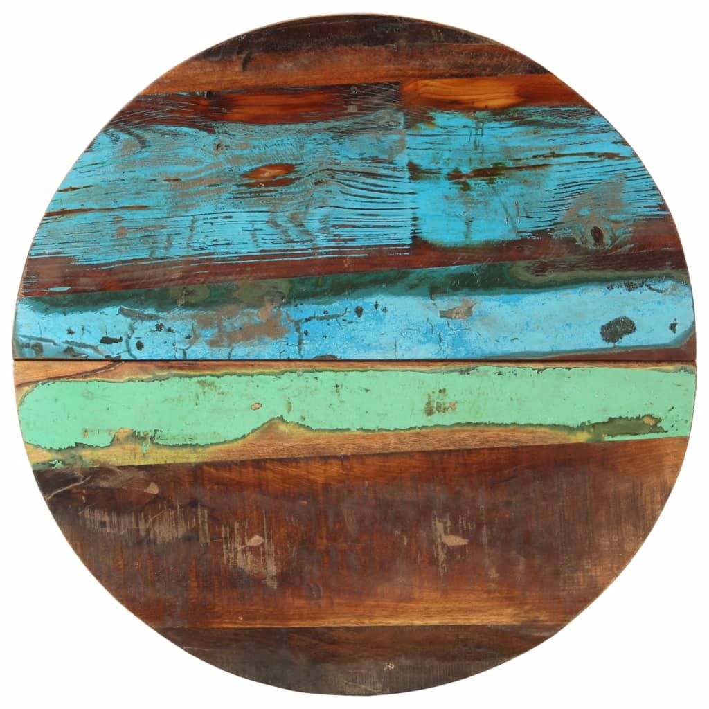 Round Table Top 60 cm 25-27 mm Solid Reclaimed Wood - Direct Imports