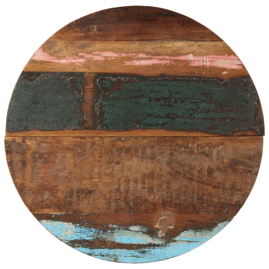 Round Table Top 70 cm 25-27 mm Solid Reclaimed Wood - Casper Homes