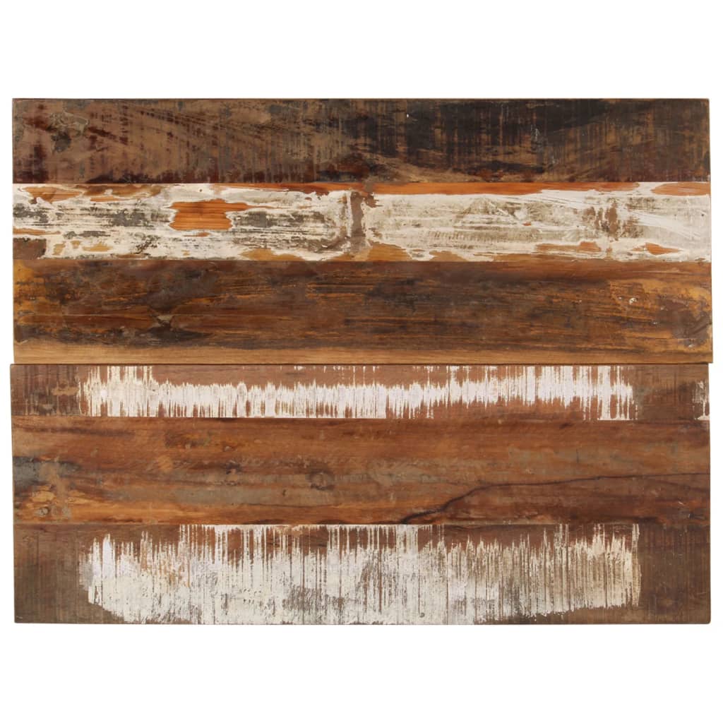 Rectangular Table Top 60x80 cm 15-16 mm Solid Reclaimed Wood - Unbeatable Bargains