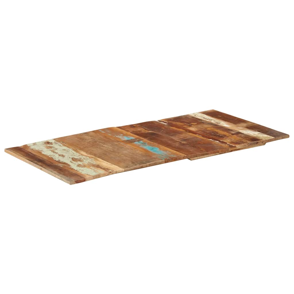 Rectangular Table Top 60x120 cm 15-16 mm Solid Reclaimed Wood - Discount Dealers