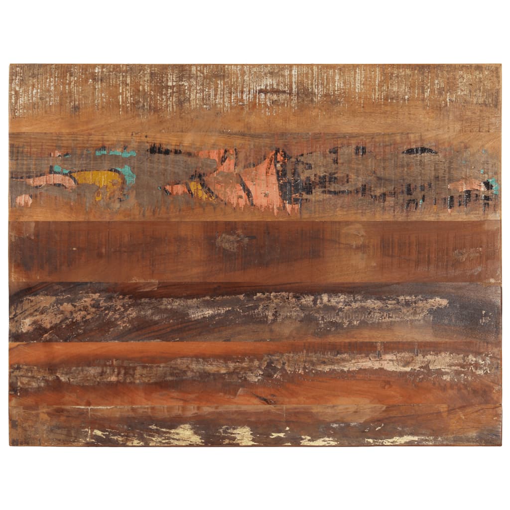 Rectangular Table Top 70x90 cm 15-16 mm Solid Reclaimed Wood - All Things Good
